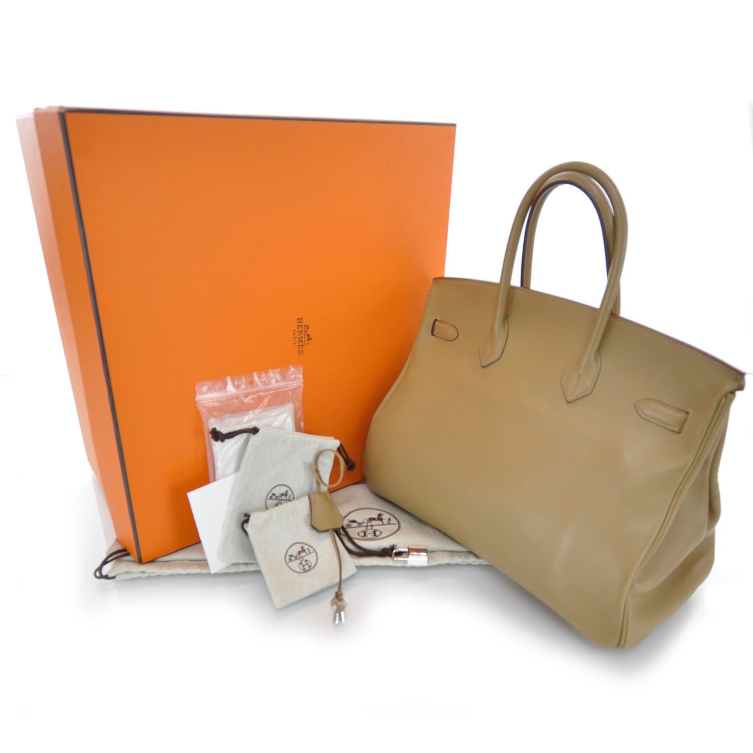 Hermes Swift Birkin 35 Bisque Biscuit 3 of 11