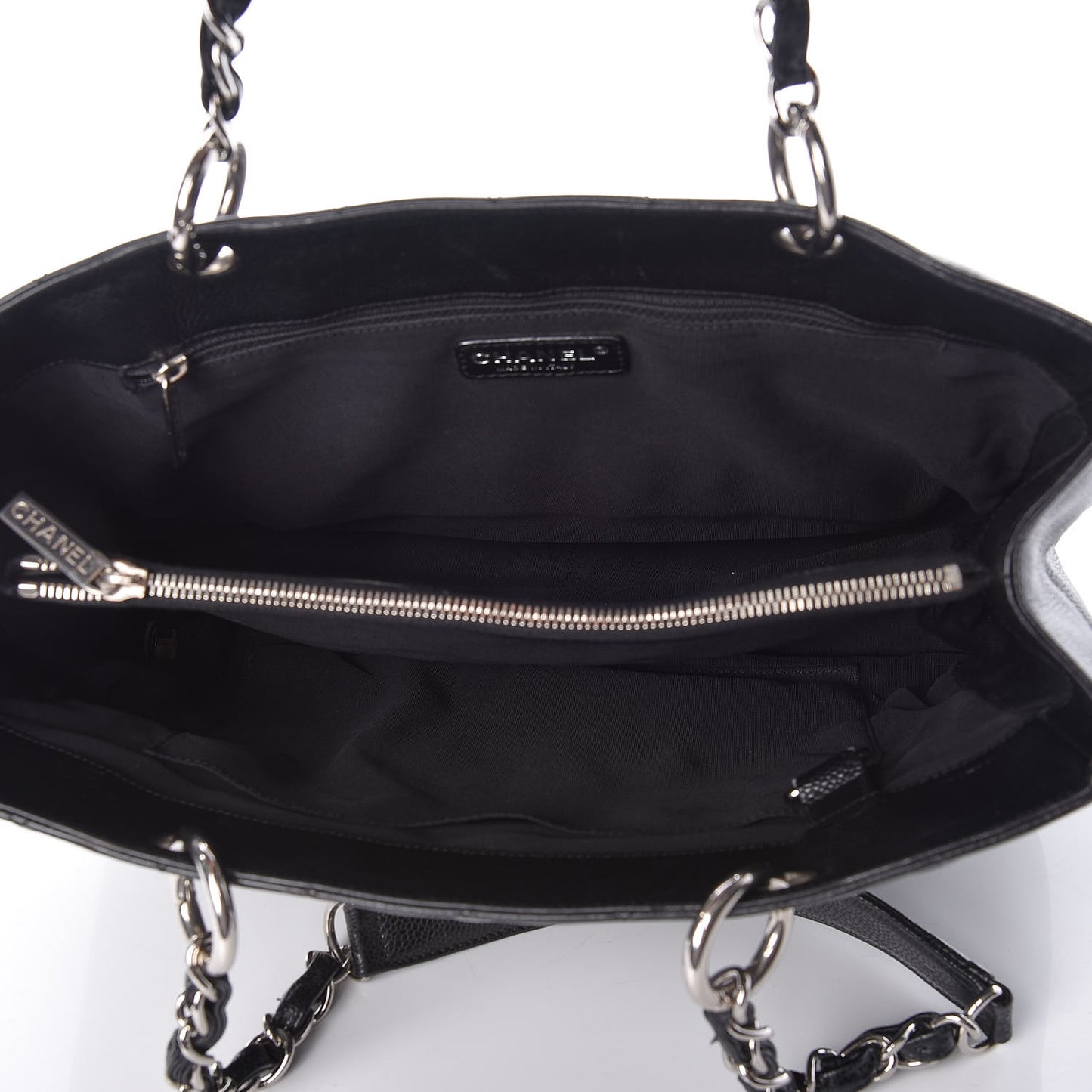 Caviar Quilted Grand Shopping Tote GST Black
