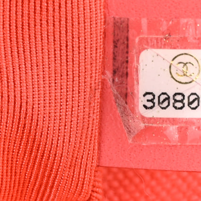 Chanel Cotton Canvas Quilted Medium Chanel 19 Flap Coral 7 of 10