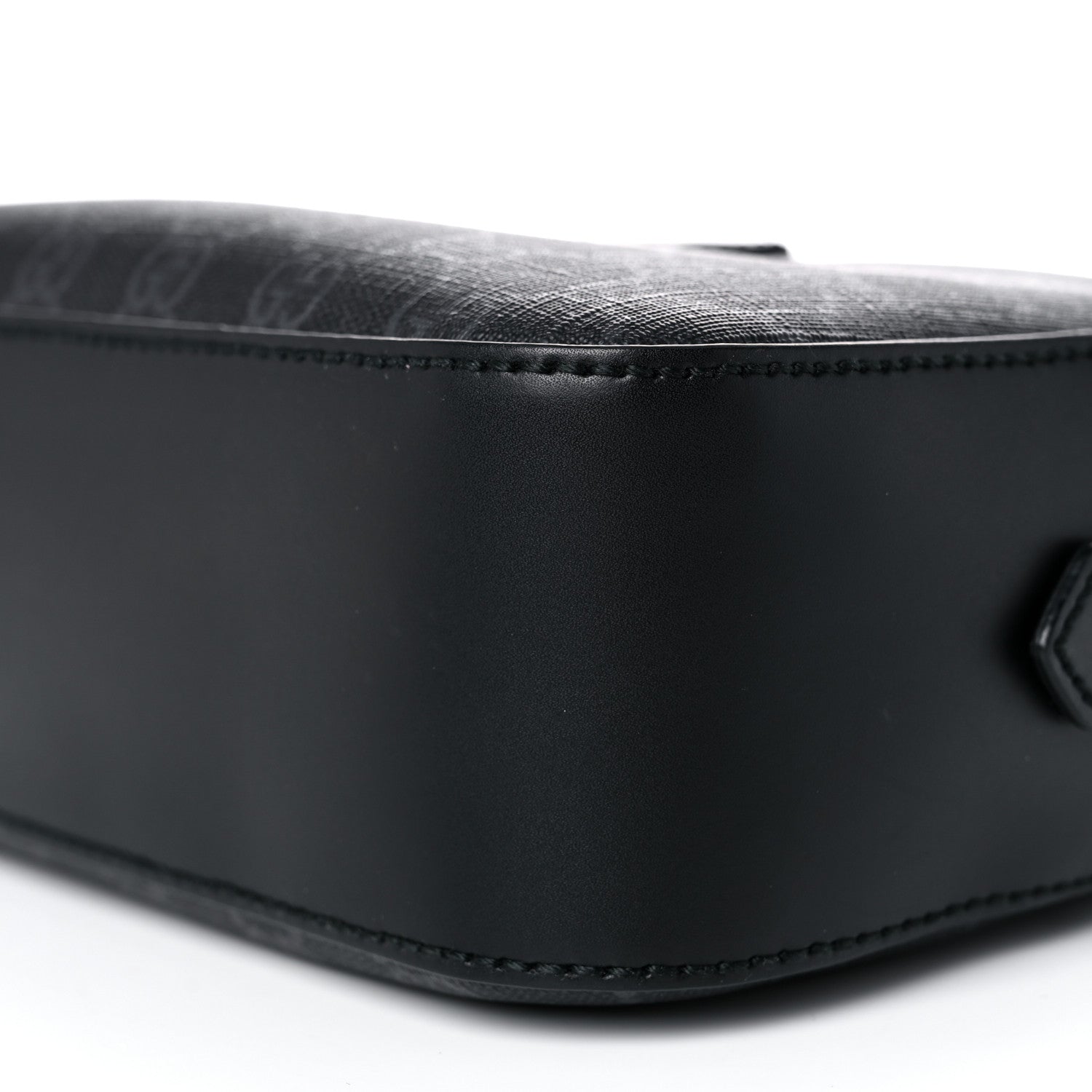 Gucci GG Supreme Monogram Web Shoulder Bag Black Grey 11 of 13