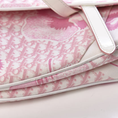 Christian Dior Monogram Floral Saddle Bag Pink 14 of 18