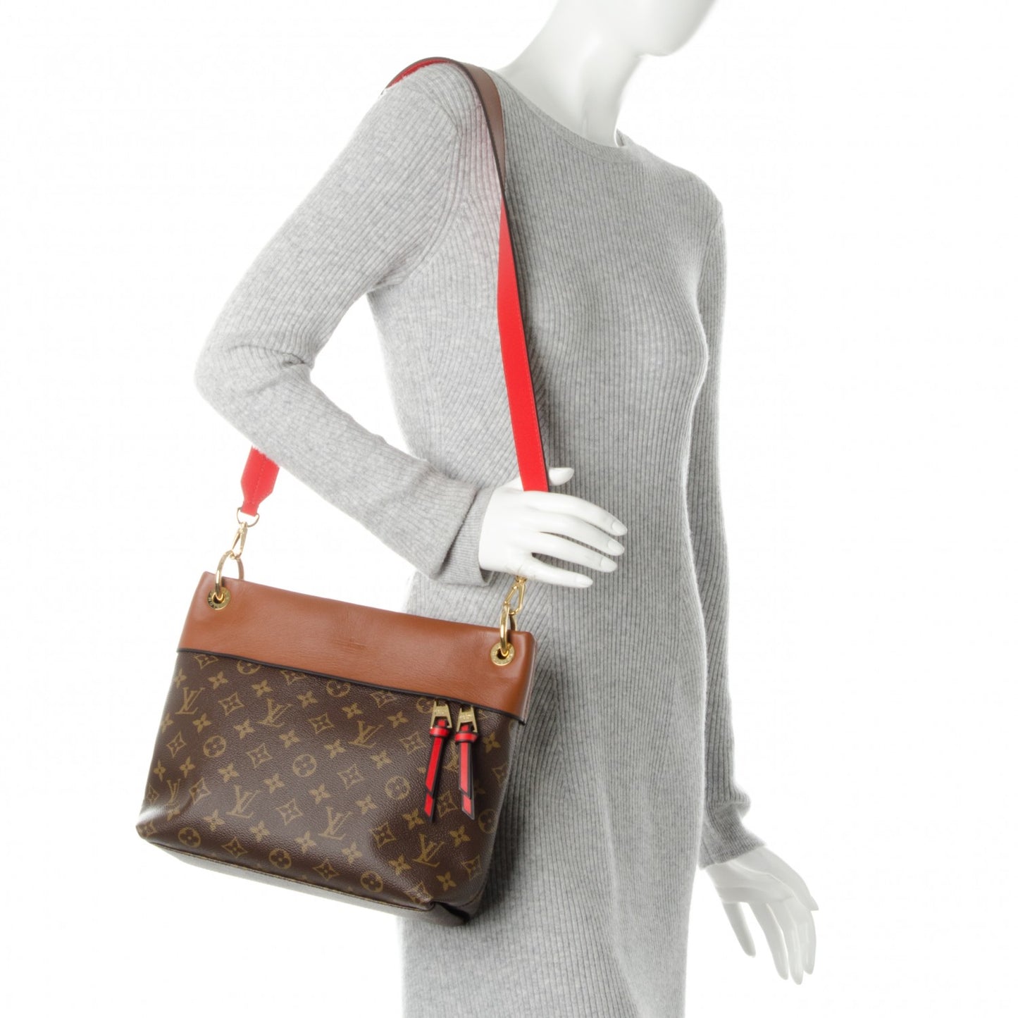 Monogram Tuileries Besace Caramel Rouge