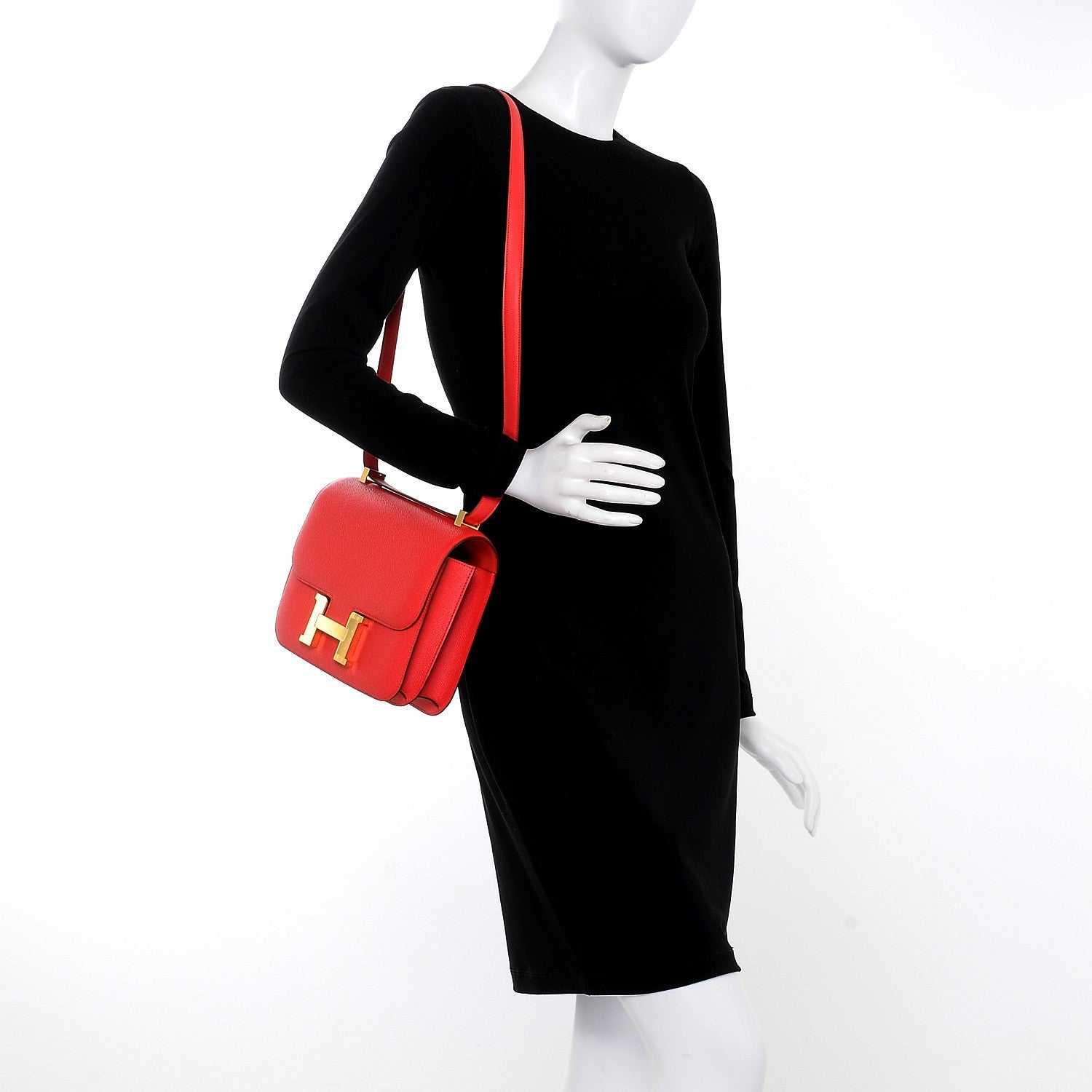Hermes Epsom Constance 24 Rouge Tomate 2 of 20