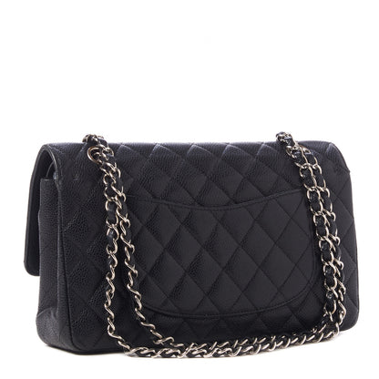Chanel Caviar Quilted Medium Double Flap Black 3 of 9