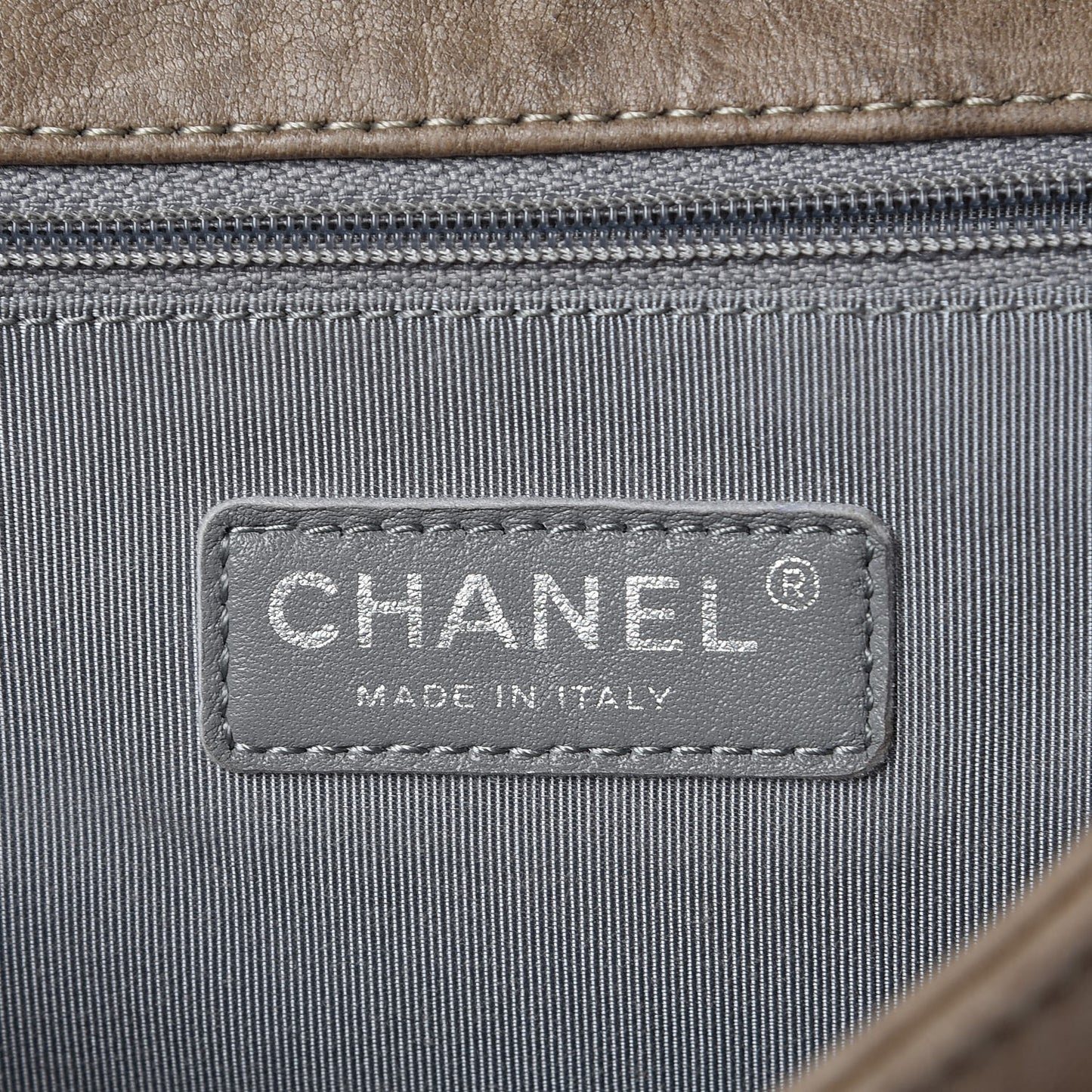 Washed Lambskin Quilted Maxi Chain Around Flap Taupe