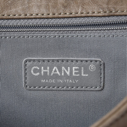 Chanel Washed Lambskin Quilted Maxi Chain Around Flap Taupe 6 of 7