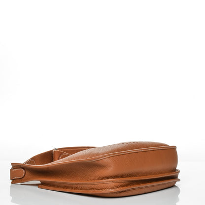 Hermes Taurillon Clemence Evelyne III PM Gold 4 of 12