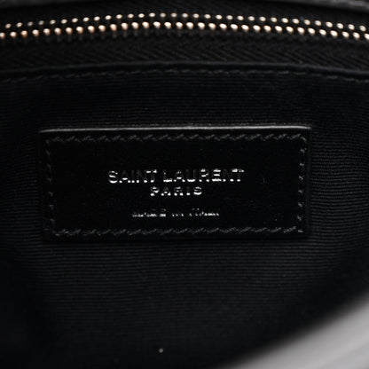 Saint Laurent Lambskin Quilted Toy Loulou Puffer Monogram Chain Satchel Storm 6 of 10
