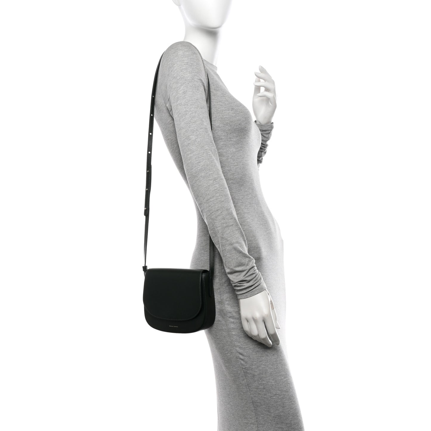 Calfskin Mini Flap Crossbody Bag Moss