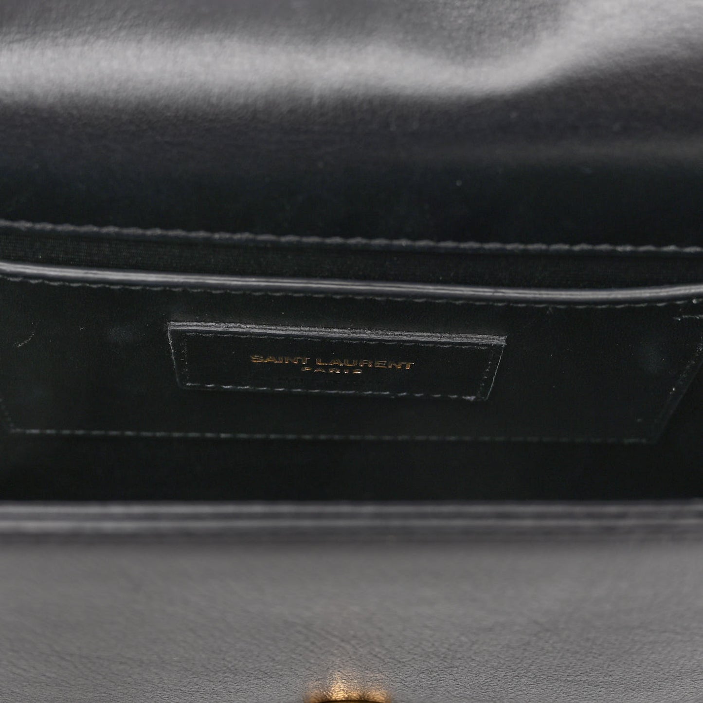 Smooth Calfskin Medium Braided Monogram Kate Satchel Black