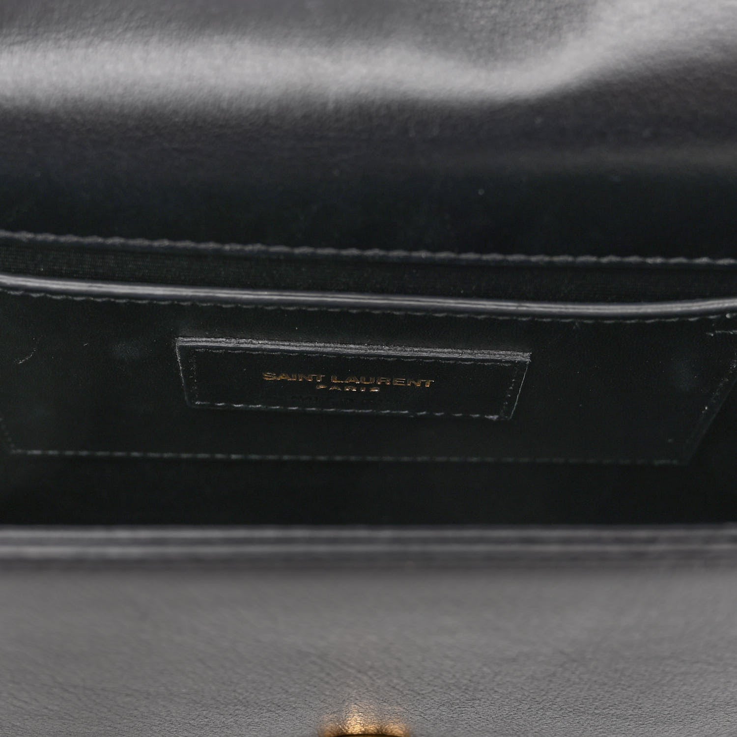 Saint Laurent Smooth Calfskin Medium Braided Monogram Kate Satchel Black 6 of 10