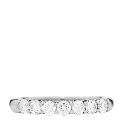 Tiffany Platinum Diamond 3mm Embrace Half Circle Band Ring 54 7 1 of 5