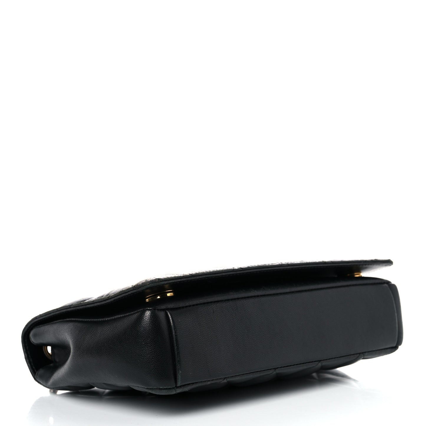 Lambskin Quilted Small Diamond CC Flap Black