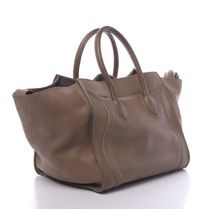 Celine Supple Calfskin Medium Phantom Luggage Taupe 2 of 12