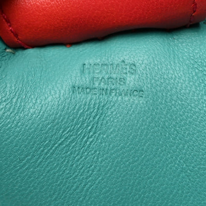 Hermes Milo Lambskin Grigri Rodeo Horse Bag Charm GM Lagon Bleu Izmir Bougainvillea 3 of 4