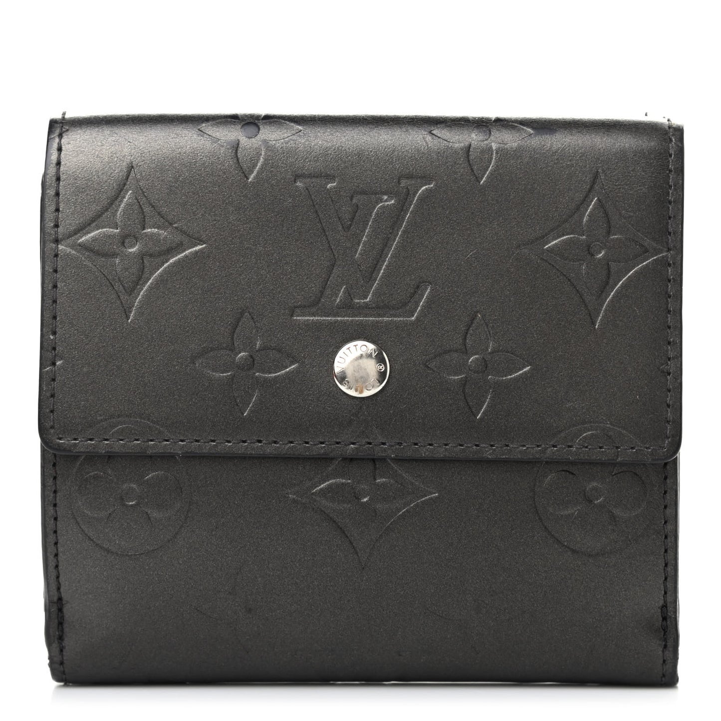 Mat Monogram Elise Wallet Black