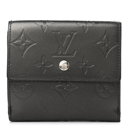 Louis Vuitton Mat Monogram Elise Wallet Black 1 of 5
