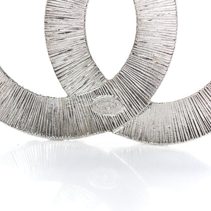Chanel Baguette Crystal CC Brooch Silver 4 of 5