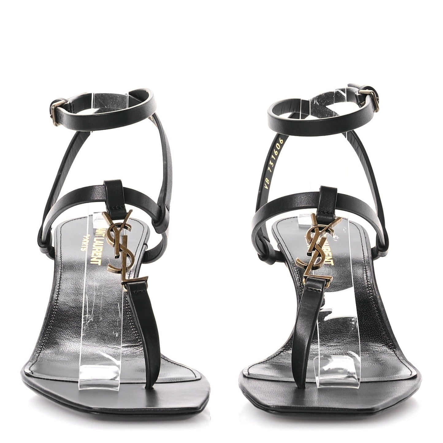 Calfskin Cassandra 60 Sandals 38 Black