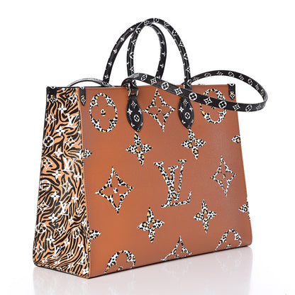 Louis Vuitton Monogram Giant Jungle Onthego GM Black 3 of 10