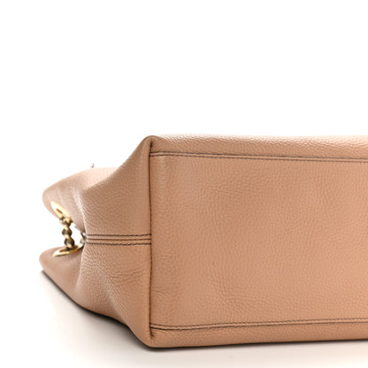 Gucci Pebbled Calfskin Medium Soho Chain Shoulder Bag Camelia 9 of 11
