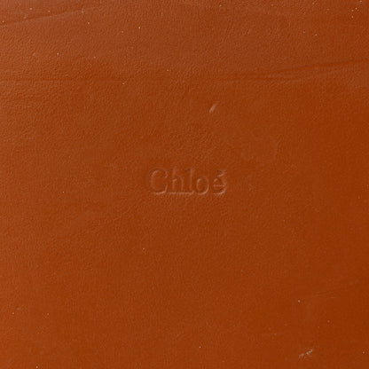 Chloe Raffia Smooth Calfskin Medium Sense Basket Caramel 6 of 10
