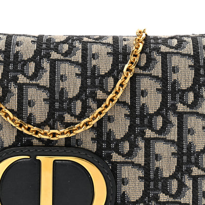 Christian Dior Oblique 30 Montaigne 2-In-1 Pouch Blue 8 of 16