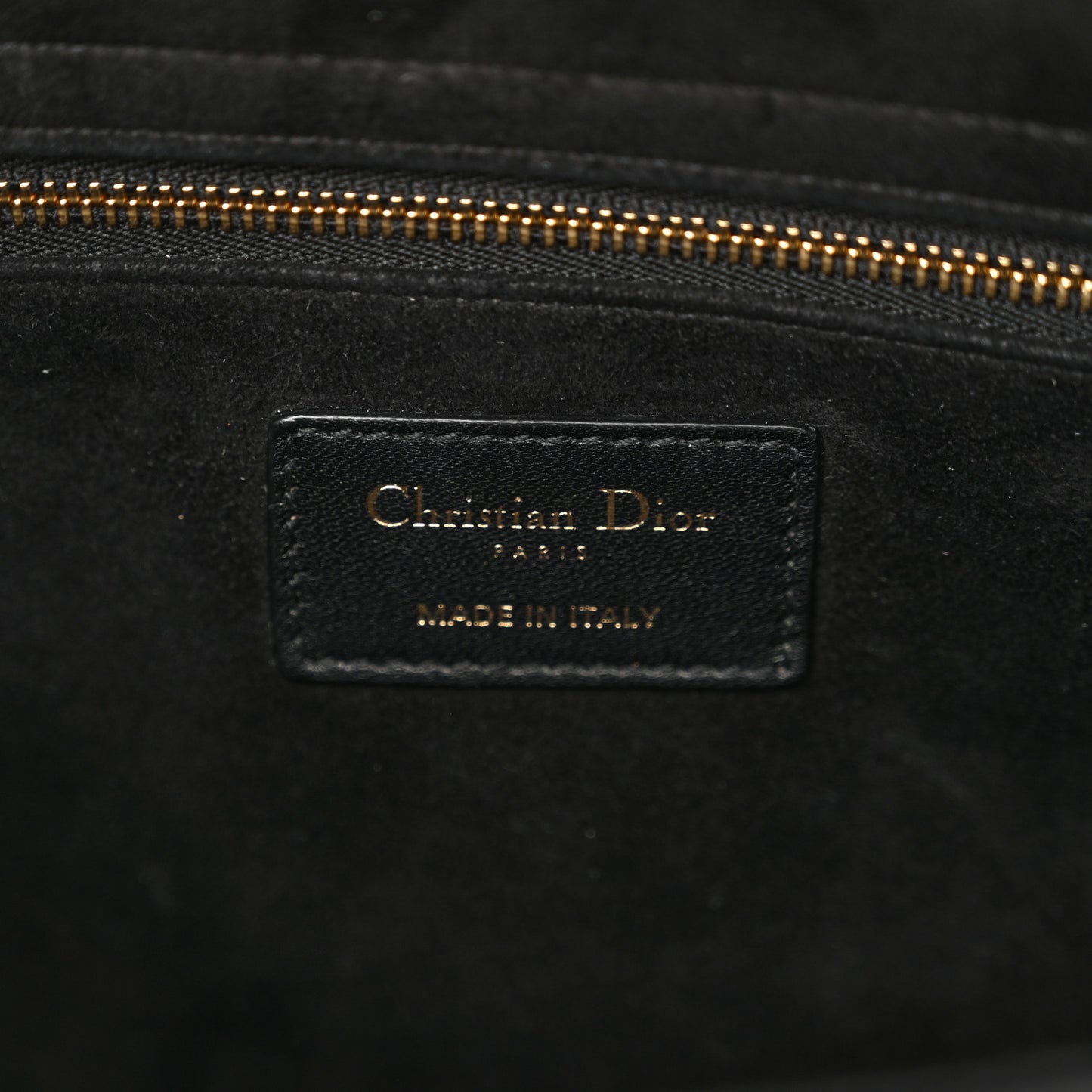 Lambskin Cannage Large Lady Dior Black