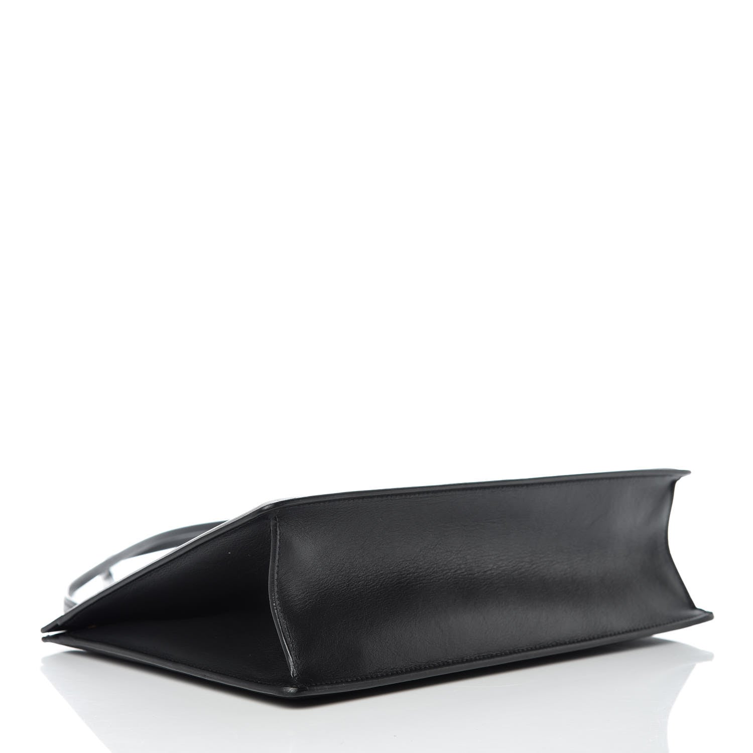 Celine Smooth Calfskin Medium Clasp Shoulder Bag Black 4 of 12