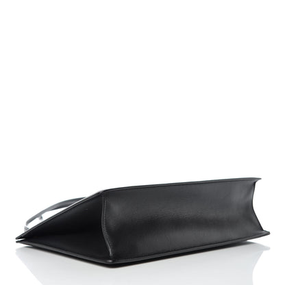 Celine Smooth Calfskin Medium Clasp Shoulder Bag Black 4 of 12