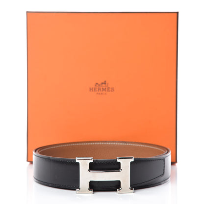Hermes Box Togo 32mm H Belt 85 Black Gold 7 of 7