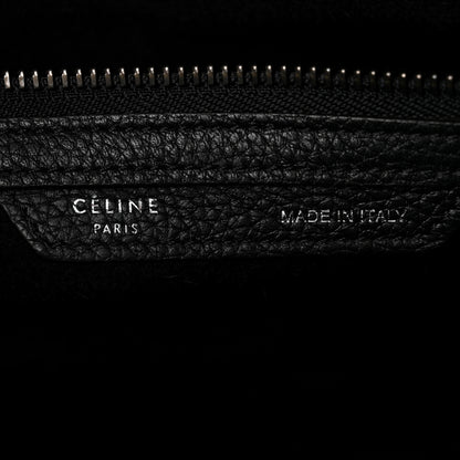 Celine Drummed Calfskin Mini Luggage Black 6 of 11