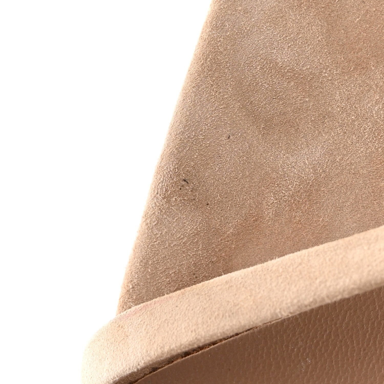 Saint Laurent Suede Calfskin Opyum 110 Sandals Cachemere 39.5 Pale Gold 10 of 13