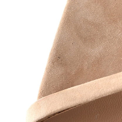 Saint Laurent Suede Calfskin Opyum 110 Sandals Cachemere 39.5 Pale Gold 10 of 13