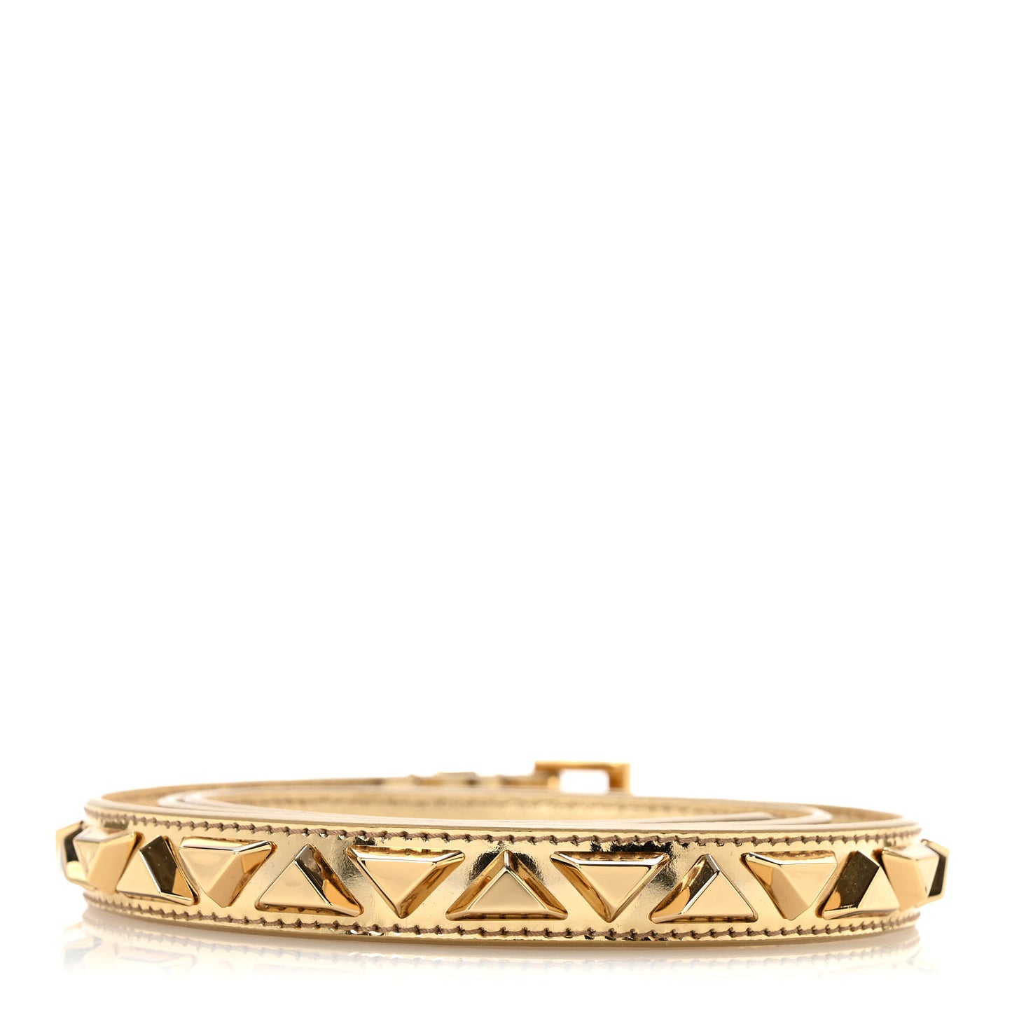 Spazzolato Borchie Triangle Belt 85/34 Platino