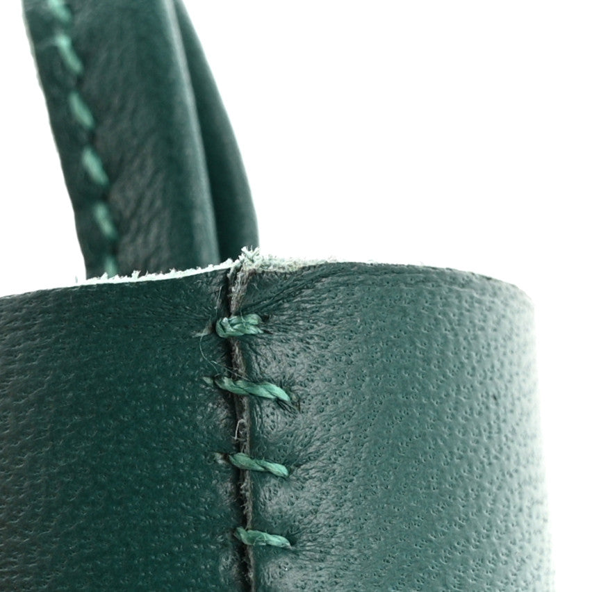 Lambskin Carmen Tassel Key Holder Malachite