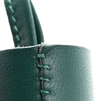 Hermes Lambskin Carmen Tassel Key Holder Malachite 5 of 7