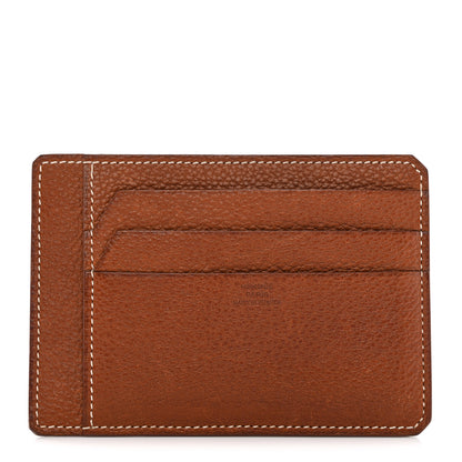 Hermes Barenia Faubourg City 3CC Card Holder Fauve 1 of 8