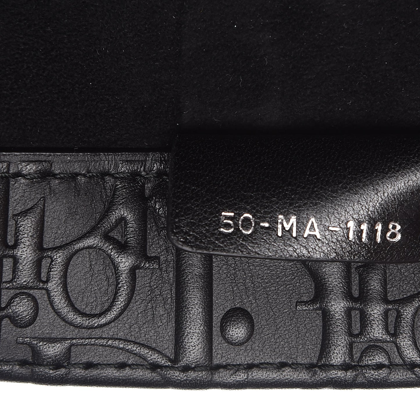 Oblique Calfskin Embossed Book Tote Black