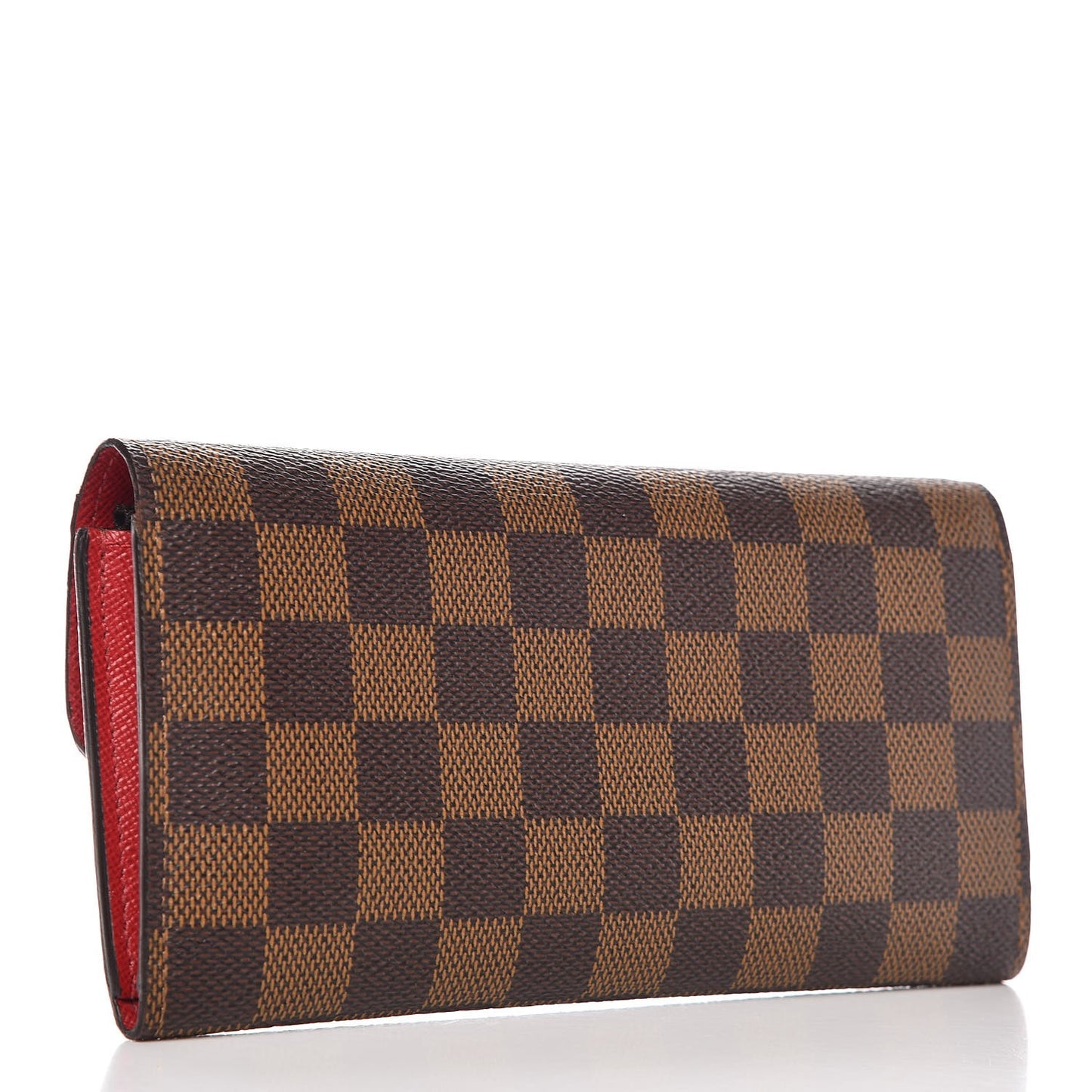 Damier Ebene Emilie Wallet Red