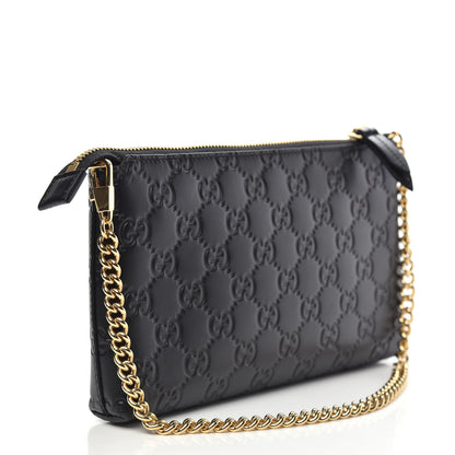 Gucci Guccissima Signature Wrist Wallet Black 3 of 8