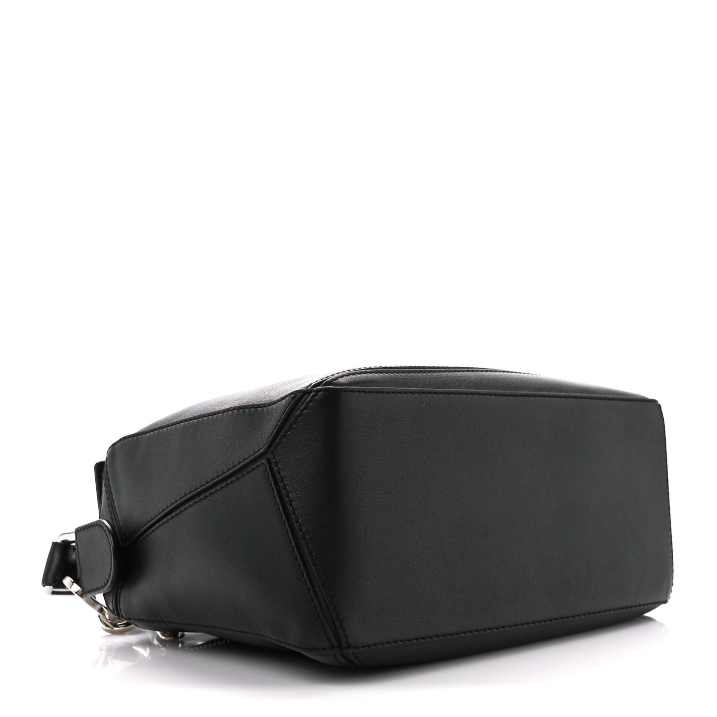 Calfskin Small Puzzle Bag Black