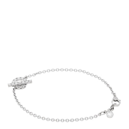 Hermes 18K White Gold Diamond Finesse Bracelet ST 2 of 4