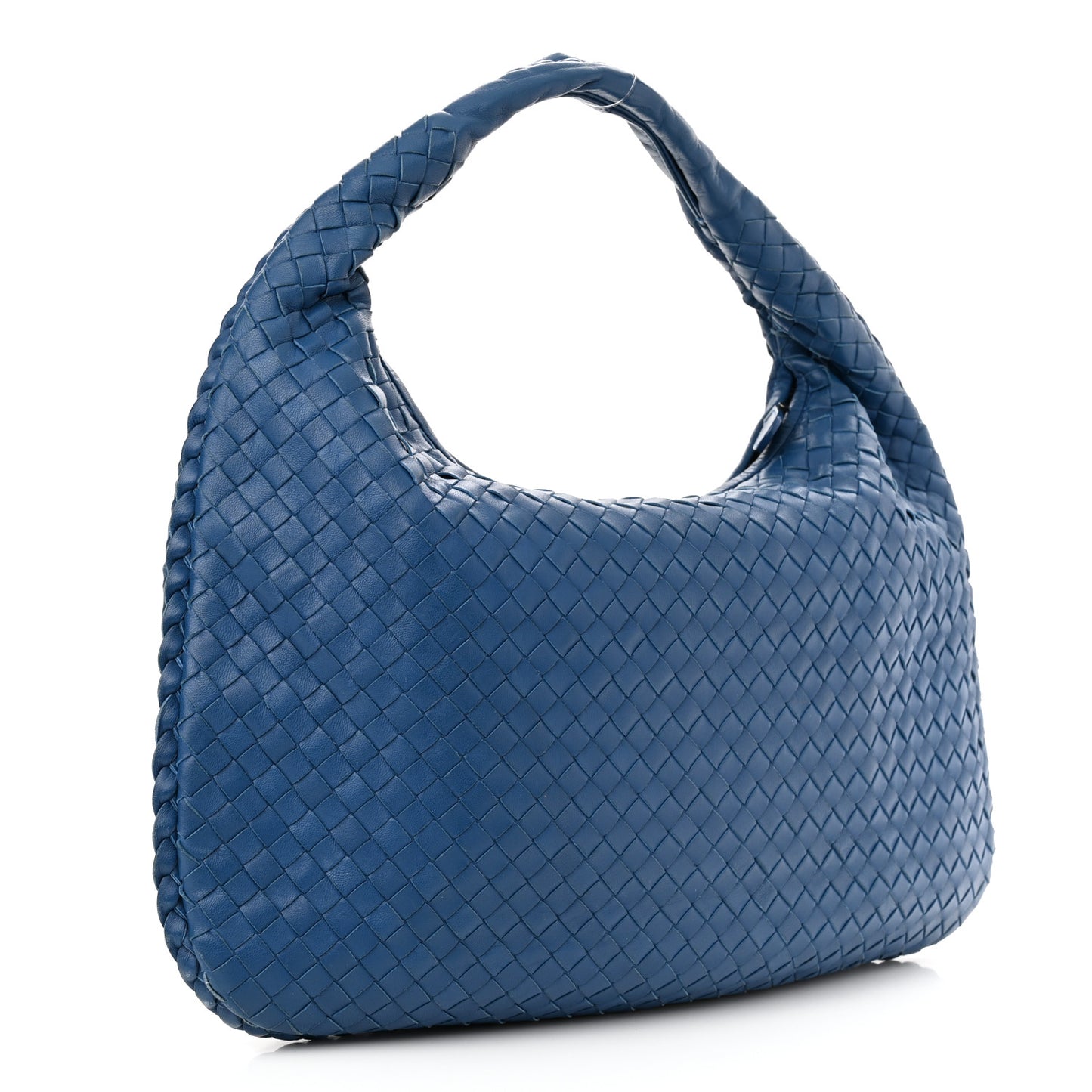 Nappa Intrecciato Medium Veneta Hobo Oceano
