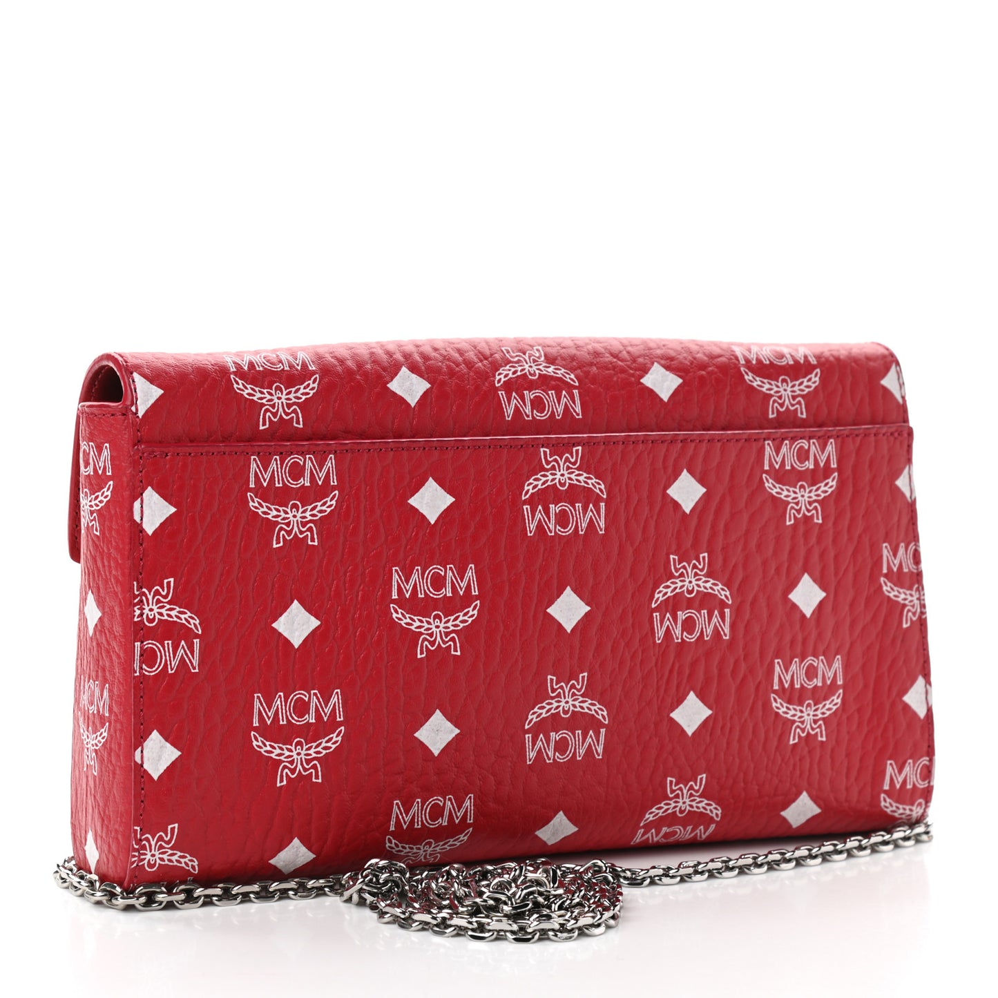 Visetos Monogram Medium Millie Crossbody Bag Ruby Red