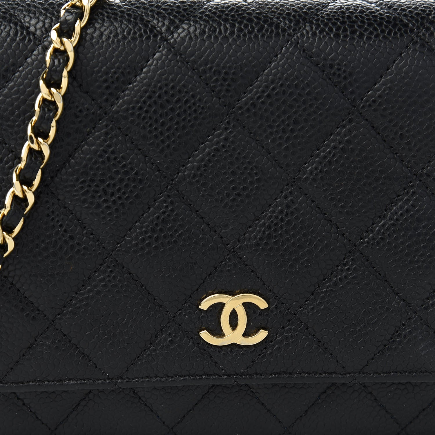 Chanel Caviar Quilted Wallet On Chain WOC Black 11 of 13