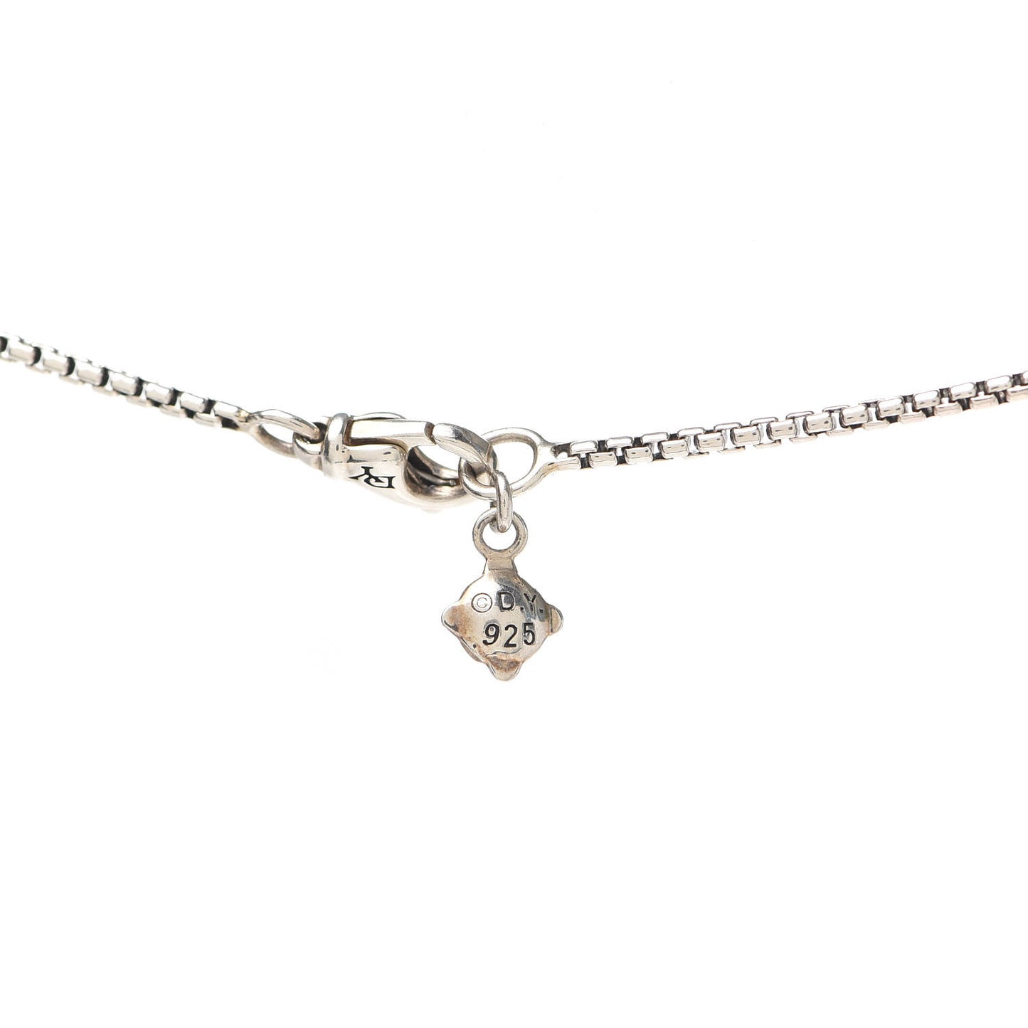 Sterling Silver Diamond Open Heart Cable Y Necklace