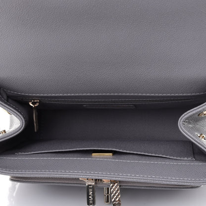 Chanel Caviar Quilted Medium Business Affinity Flap Grey 4 of 4