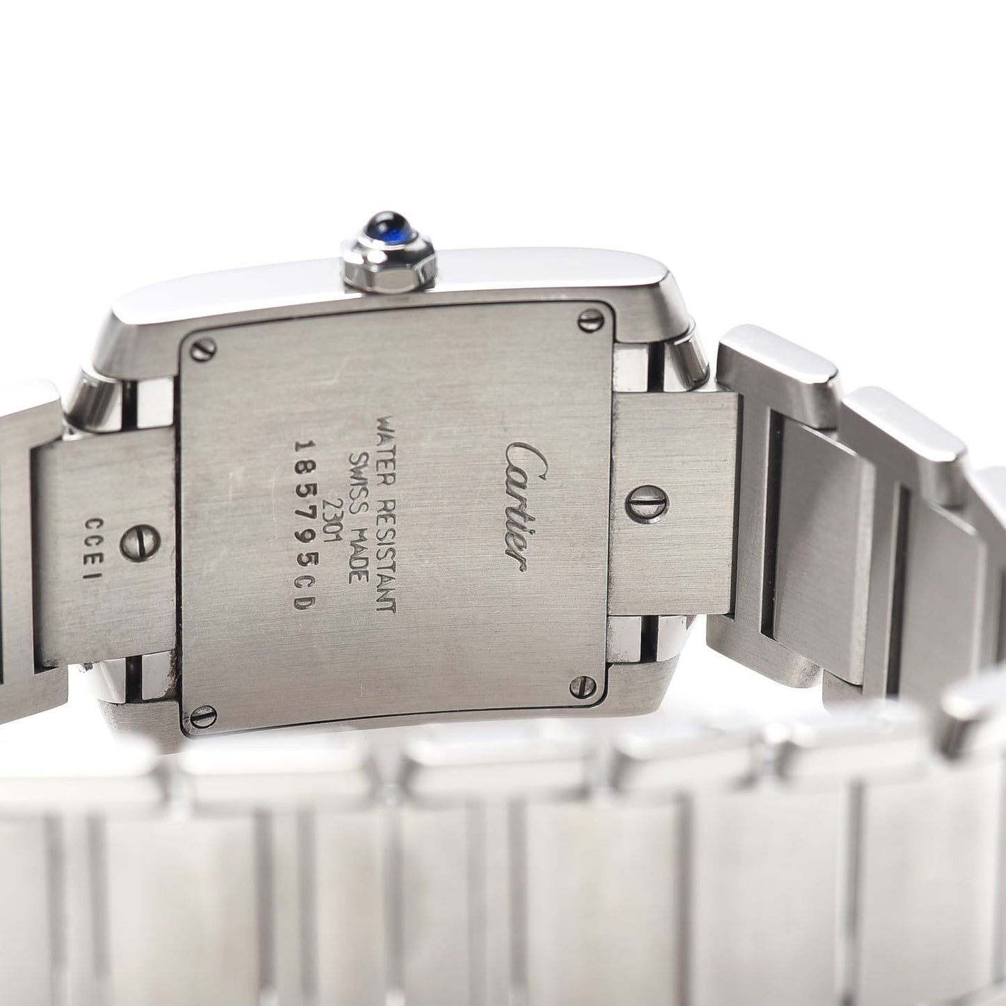 Stainless Steel 25mm Tank Francaise Quartz Watch