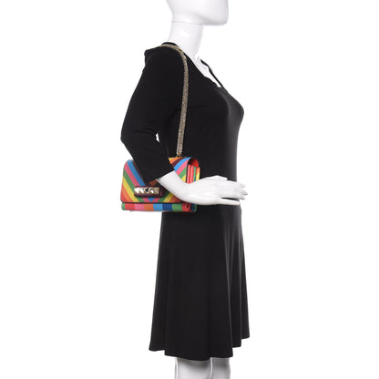 Valentino Garavani Vitello 1973 Va Va Voom Chain Shoulder Bag Multicolor 2 of 9